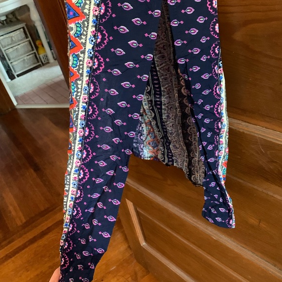 Miaopa print maxi dress with side slits size medium. GUC - Picture 6 of 15